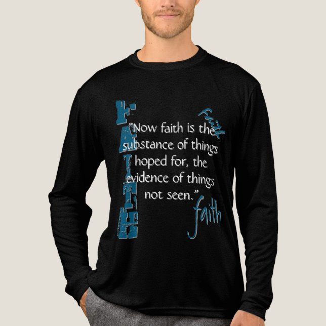 Hebräische 11:1 Passage Tri-Blend Shirt (Vorderseite)