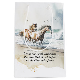 Hebräische 12 1-2 Lauf mit der Endurance Horse Bib Mittlere Geschenktüte