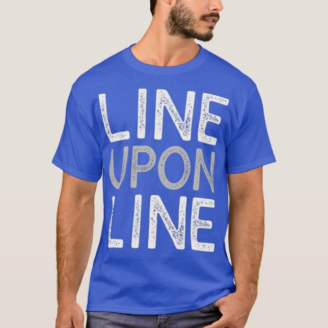 Hebräische israelische Linie auf Linie T-Shirt (Vorderseite)