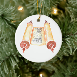 Hebräische Rolle/König Josiah - Jesse Tree Ornamen Keramik Ornament