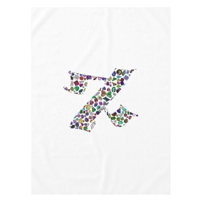 Hebräischer Brief ALEF aus Edelsteinen Tischdecke (Vorderseite)