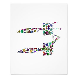 Hebräischer Brief 'CHET' Fotodruck