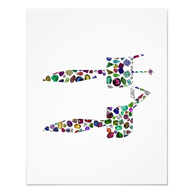 Hebräischer Brief 'CHET' Fotodruck (Vorne)