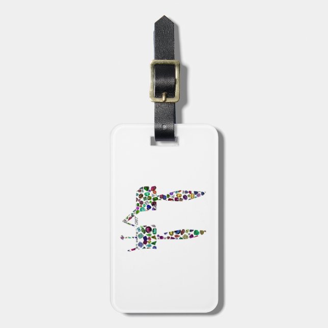 Hebräischer Brief 'CHET' Gepäckanhänger (Vorderseite vertikal)