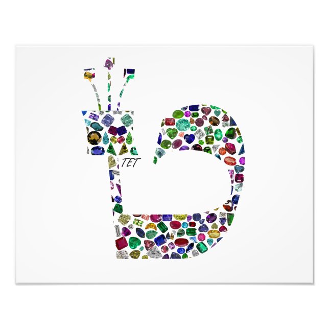 Hebräischer Brief 'TET' Fotodruck (Vorne)