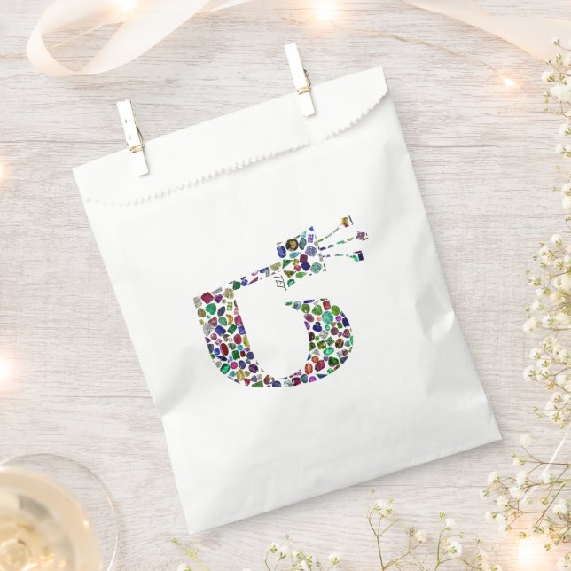 Hebräischer Brief 'TET' Geschenktütchen (Ausgeschnitten)