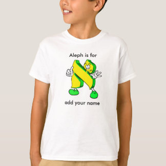Hebräischer Cartoon Alef Character Long Sleeve T-S T-Shirt