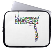 Hebräischer Letter DALET aus Edelsteinen