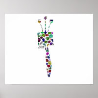 Hebräischer Letter ZAIN aus Edelsteinen