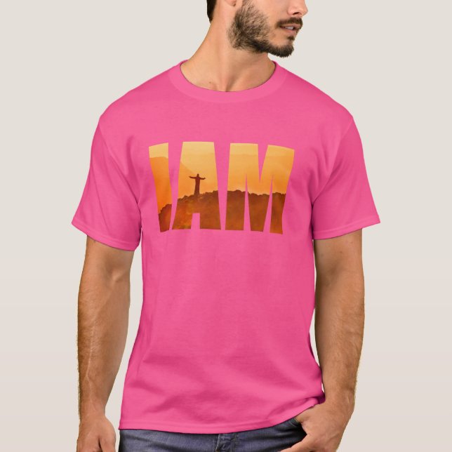 Hebräischer Name des GOD IAM Yahweh Christlich Fai T-Shirt (Vorderseite)