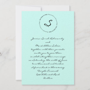 Hebräisches jüdisches Hochzeitsempfang Soul Deluxe Einladung