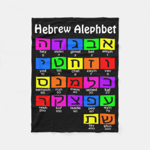 Hebrew Alephbet  Fleecedecke