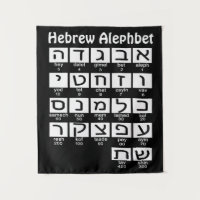 Hebrew Alephbet Tapestry