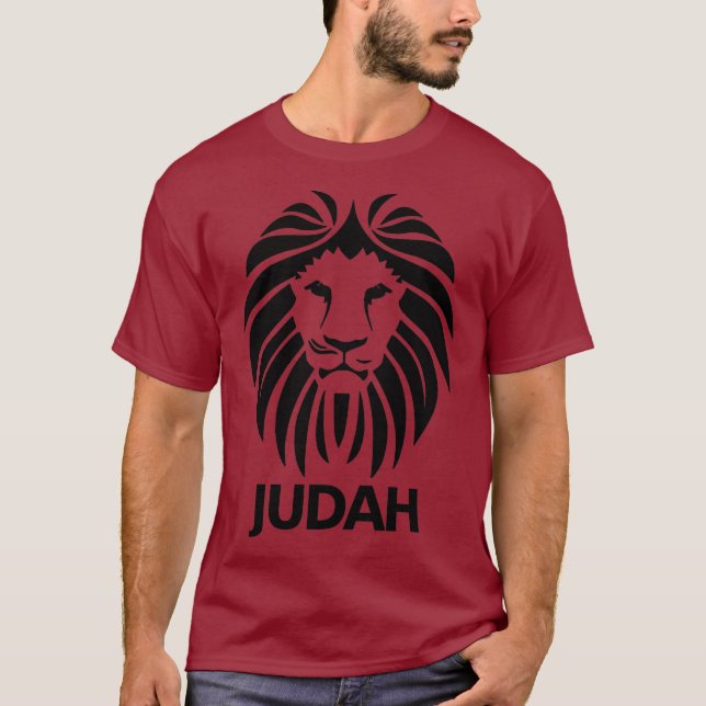 Hebrew Israelite  Lion Of Judah in Black Tee (Vorderseite)