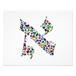 Hebrew Letter ALEF Fotodruck