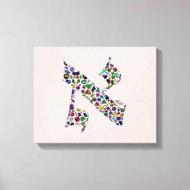 Hebrew Letter ALEF Leinwanddruck (Vorderseite)