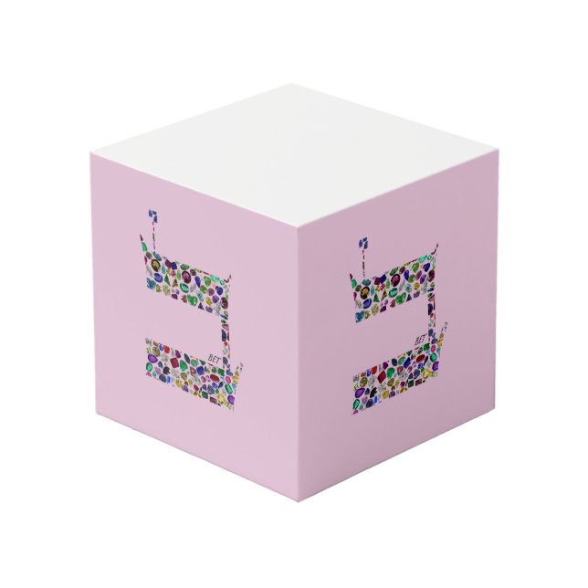 Hebrew Letter BET Würfel (Vorderseite Schrägansicht)