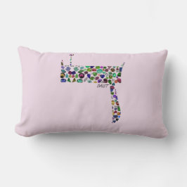 Hebrew Letter Dalet Lendenkissen