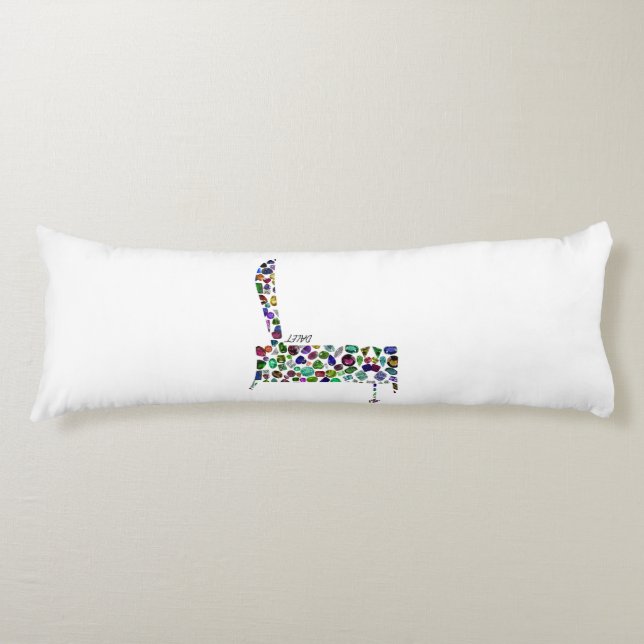 Hebrew Letter Dalet Seitenschläferkissen (Vorderseite)