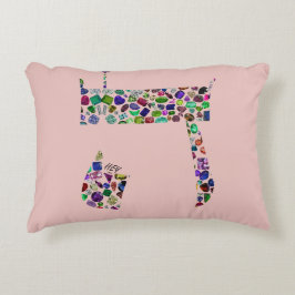 Hebrew Letter HEY Dekokissen