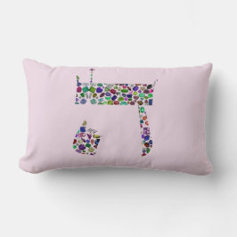Hebrew Letter HEY Lendenkissen