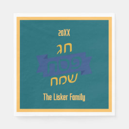 Hebrew-Passover-Familie Serviette