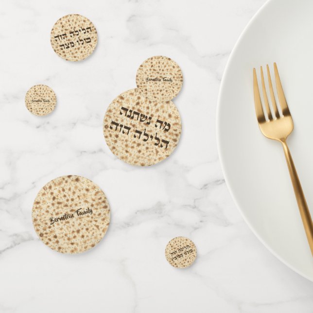 Hebrew Passover Seder Matzah Konfetti (Gruppe)