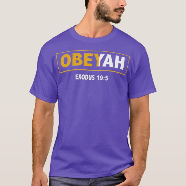 Hebrew Roots Movement Yahweh Yahshua Yeshua T-Shirt (Vorderseite)