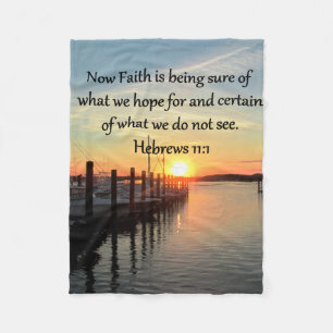 HEBREWS 11:11 SONNENDESIGN FLEECEDECKE