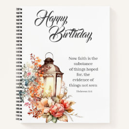 Hebrews 11:1 Christian Birthday Wishes Journal Notizbuch