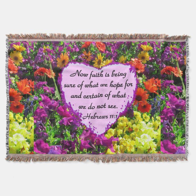 HEBREWS 11:1 FLORALISCHE DESIGN DECKE (Vorderseite)