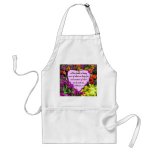 HEBREWS 11:1 FLORALISCHE DESIGN SCHÜRZE