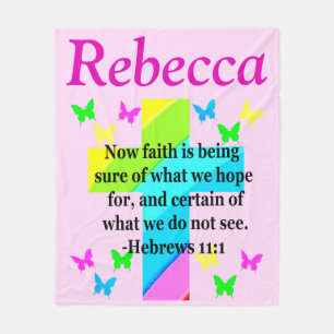 HEBREWS 11:1 PERSONALISIERT FLEECE BLANKET