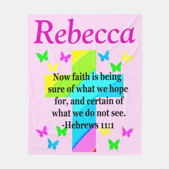 HEBREWS 11:1 PERSONALISIERT FLEECE BLANKET (Vorderseite)