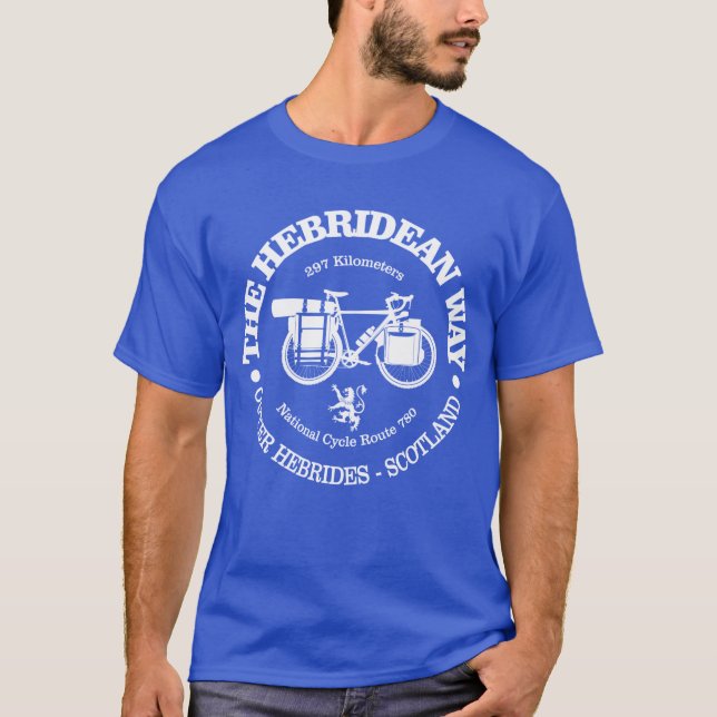 Hebriden Way (Radfahren) T-Shirt (Vorderseite)