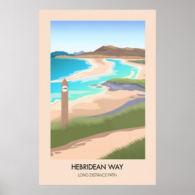 Hebriden-Weitwanderweg Reise Poster (Vorne)