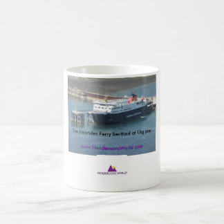 Hebrides Fähre an Uig Pier Kaffeetasse