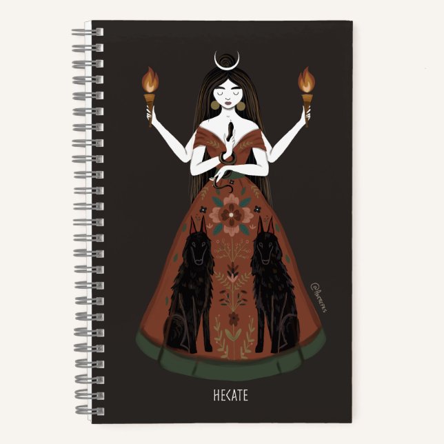 Hecate A5 Notebook Notizbuch (Vorderseite)