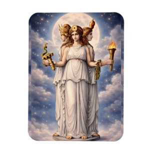 Hecate Dreifache Göttin Himmelsmond Kunst – Mythos Magnet