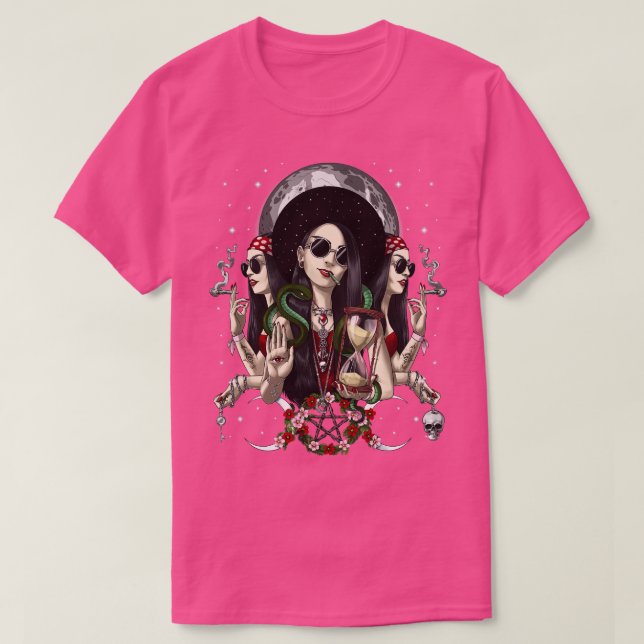 Hecate Triple Moon Goddess T-Shirt (Design vorne)