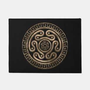 Hecate Wheel Black und Gold Fußmatte