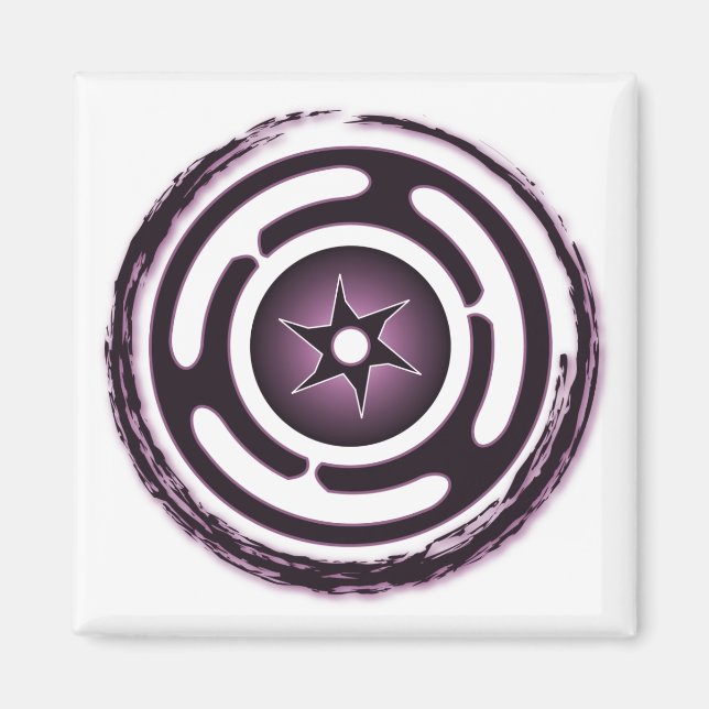 Hecate-Wheel-Magnete (Lila Magnete) Magnet (Vorne)