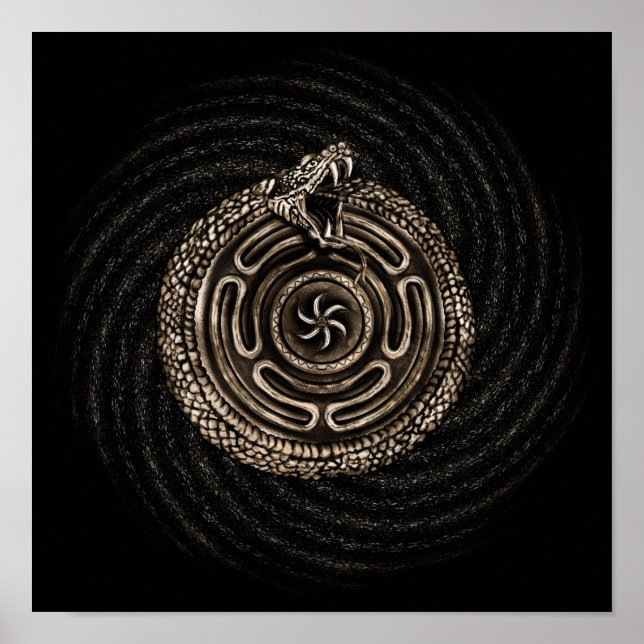 Hecate Wheel mit ouroboros Poster (Vorne)