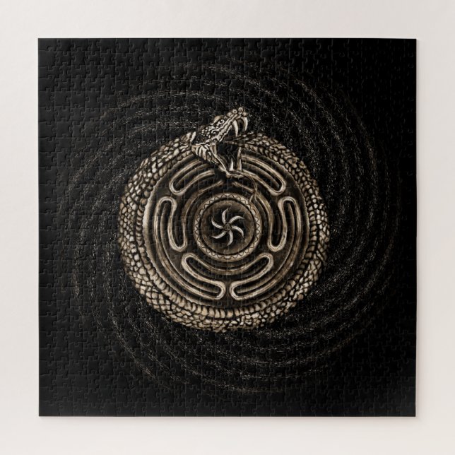 Hecate Wheel mit ouroboros Puzzle (Vertikal)