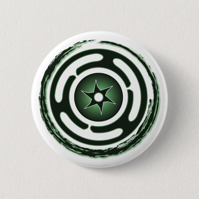 Hecate-Wheel-Schaltflächen (grün) Button (Vorderseite)