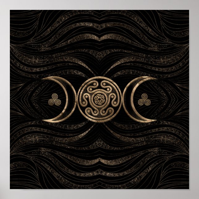 Hecate Wheel Triple Moon Poster (Vorne)
