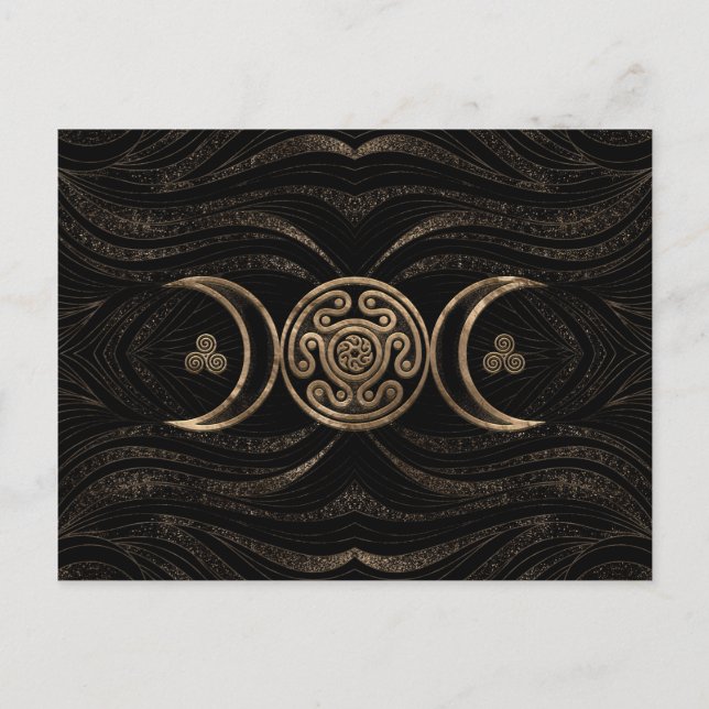 Hecate Wheel Triple Moon Postkarte (Vorderseite)