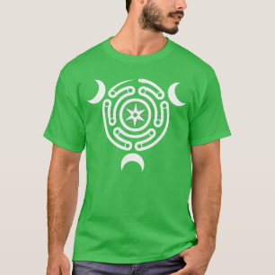 Hecates Rad Mond Göttin Schlangen Labyrinth mit T-Shirt