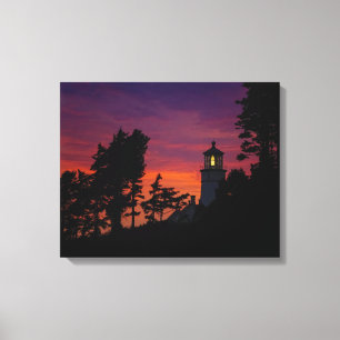Heceta Head Lighthouse Landschaft   Oregon Coast Leinwanddruck