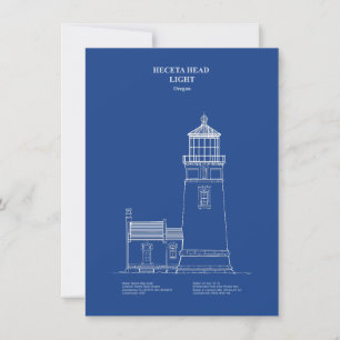 Heceta Head Lighthouse - Oregon - AD Mitteilungskarte